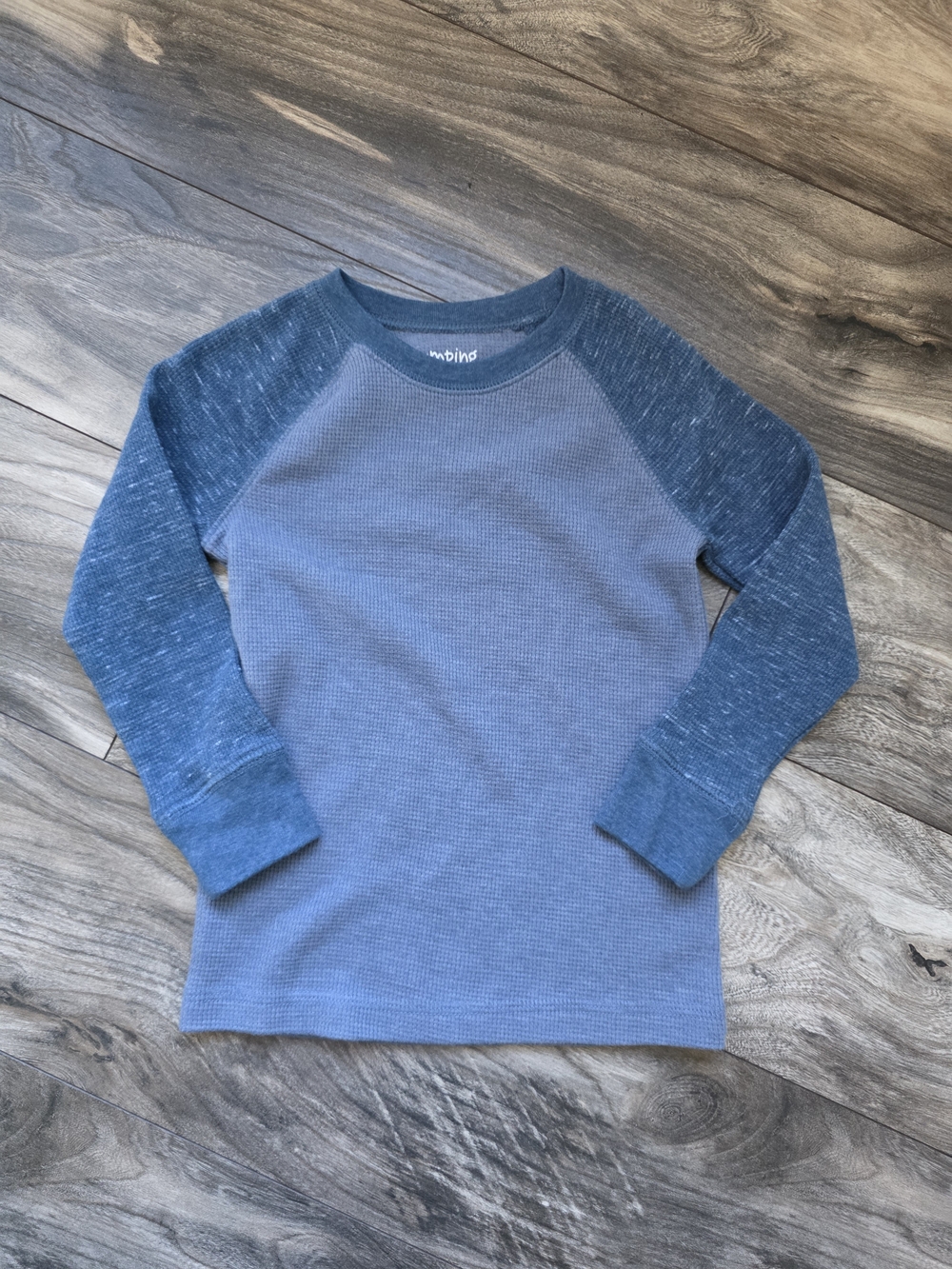 jumping beans Blue Raglan Long-Sleeve Thermal Top